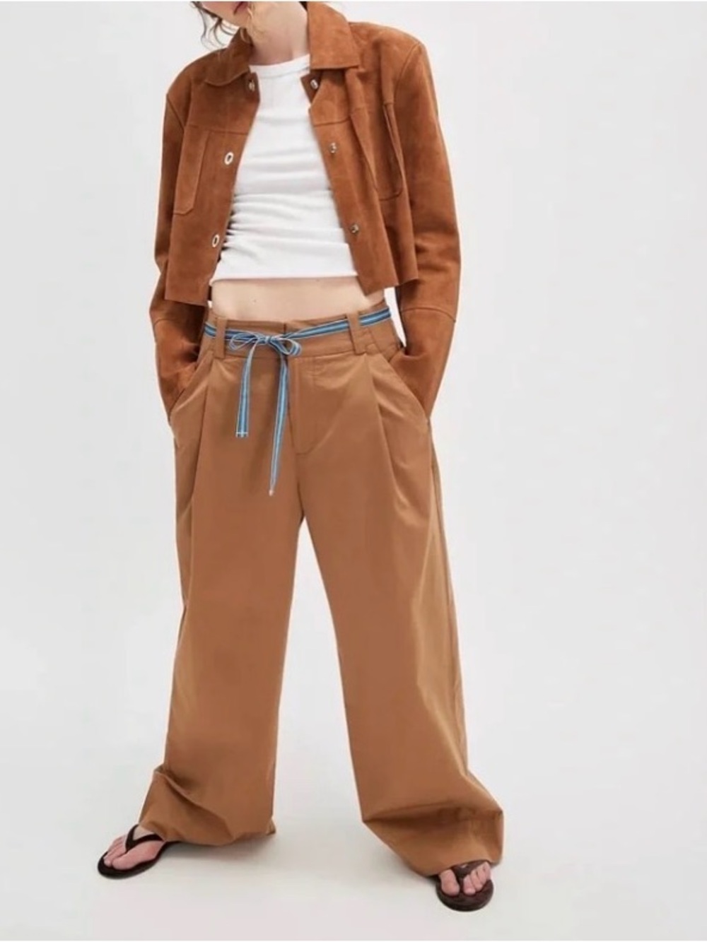 Free People Buckle Back Trousers